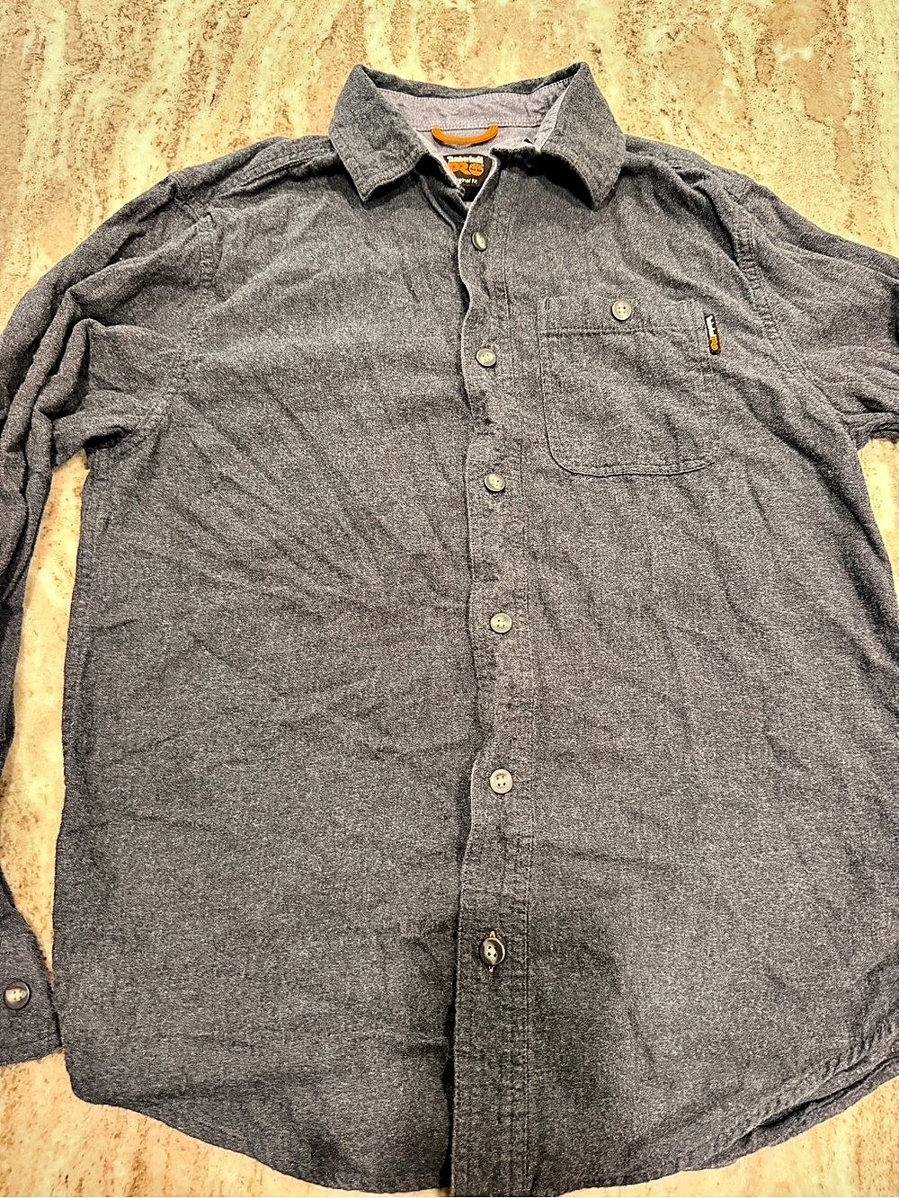 Timberland Original Fit Men's Cotton Button Down blue Size Small